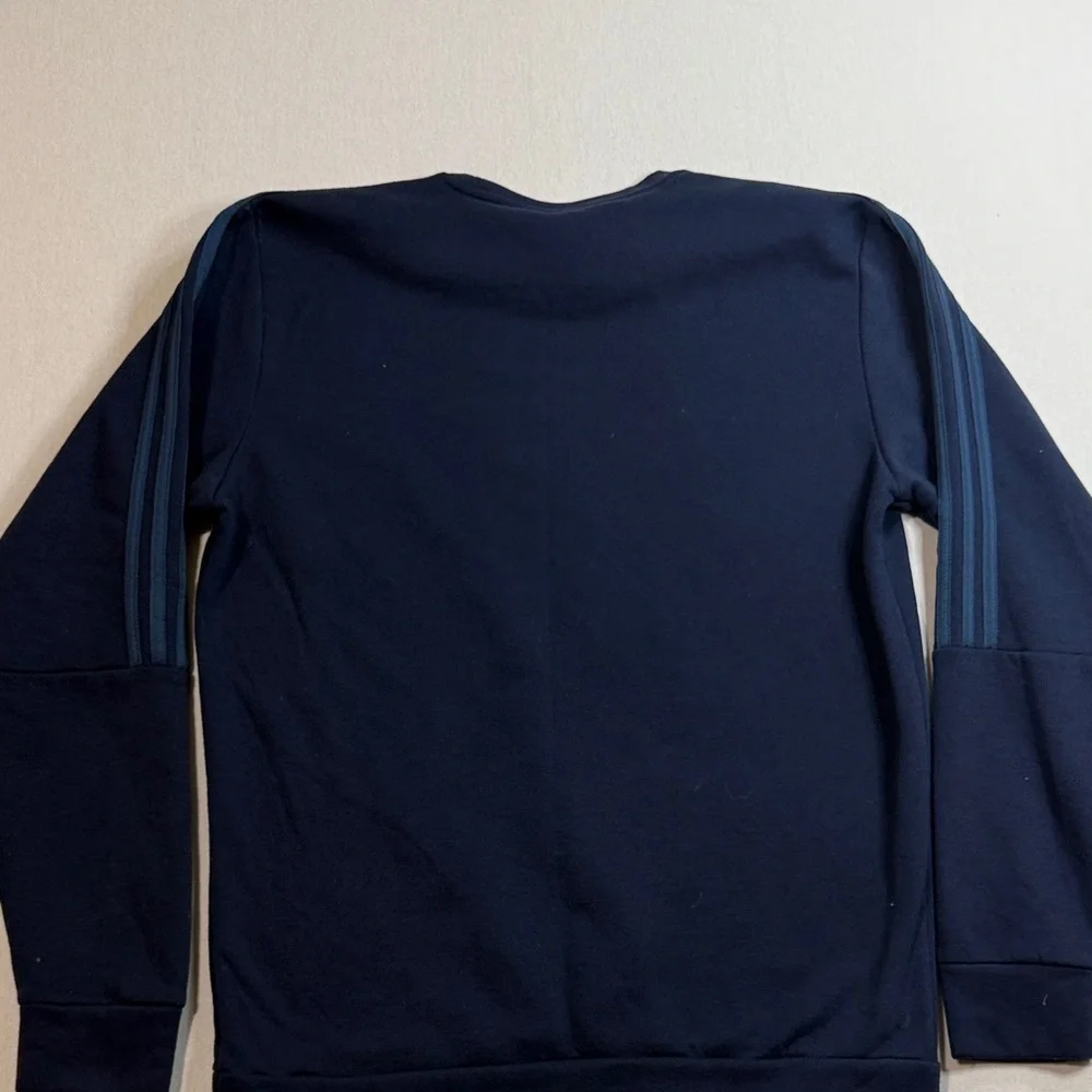 Adidas Men's Dark Blue Crewneck Sweater
